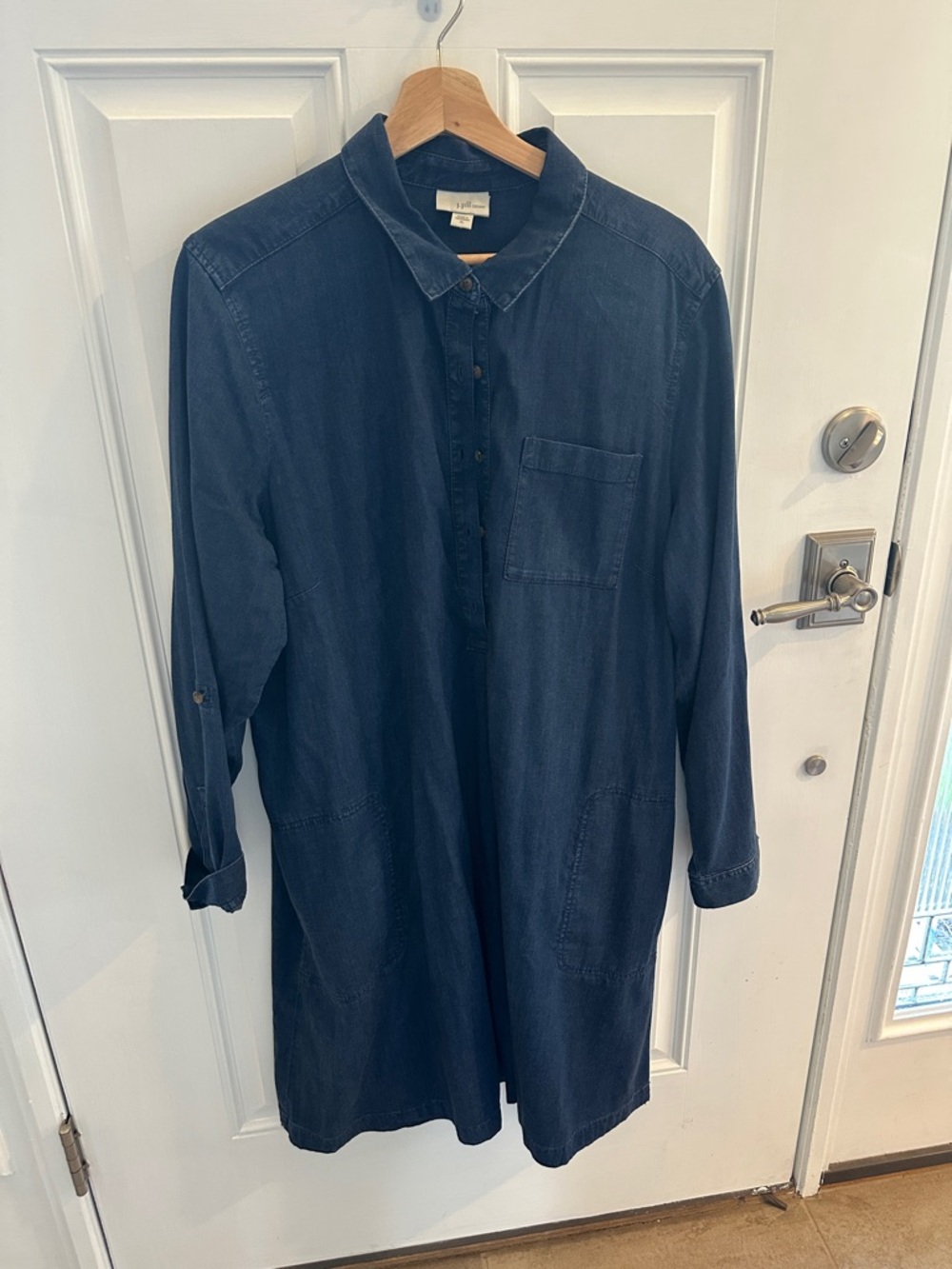 Dark Indigo Denim Shirt Dress